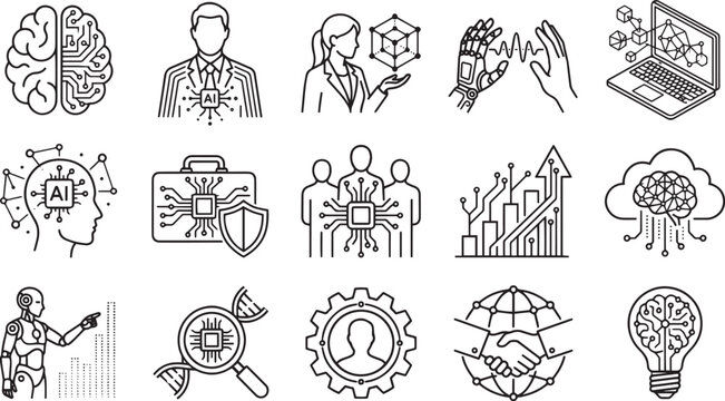 World Flag Icon Set Featuring Circular National Flags of Major Countries and Global Nations in Flat Design Style