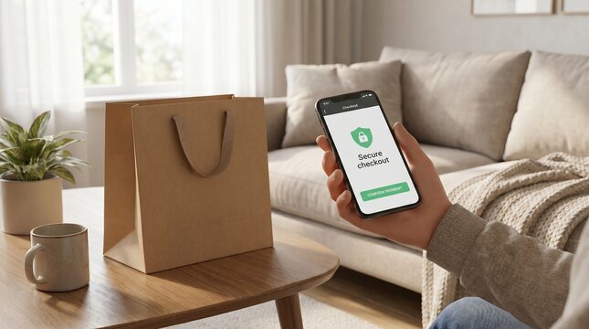 Convenient online shopping experience with mobile payment and secure checkout