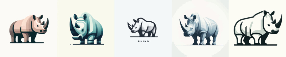 Rhino Vector Illustration © Fajar