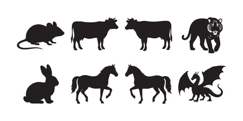 silhouette vector animal illustration © Vector