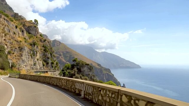 Amalfi Coast, Mediterranean Sea, Italy.