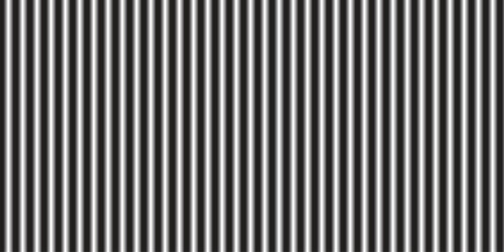 Monochrome vertical stripe pattern, seamless black and white parallel lines vector, minimalist geometric pinstripe background for textile design