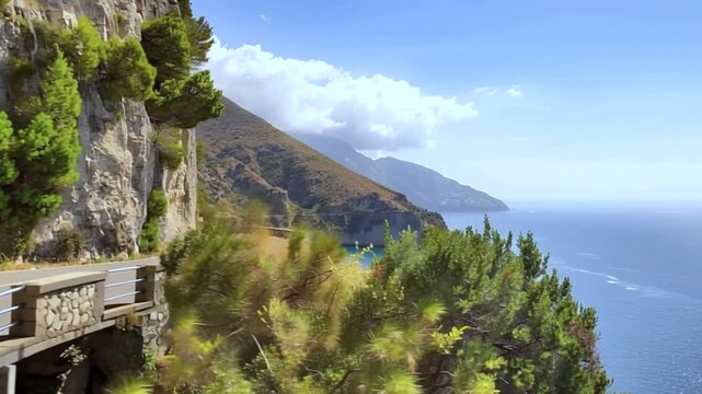 Amalfi Coast, Mediterranean Sea, Italy.