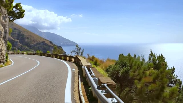 Amalfi Coast, Mediterranean Sea, Italy.
