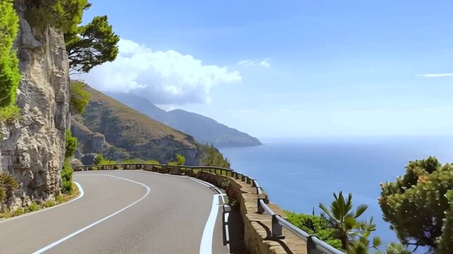 Amalfi Coast, Mediterranean Sea, Italy.