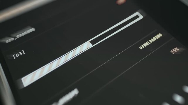 Progress bar showing progress of an action followed by regression