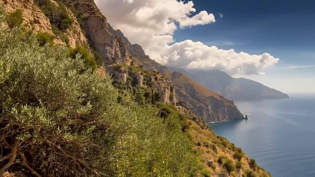 Amalfi Coast, Mediterranean Sea, Italy.