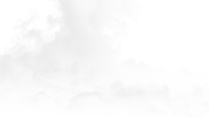 Soft white clouds drift across a transparent background, suggesting an airy and light atmosphere © Liubov