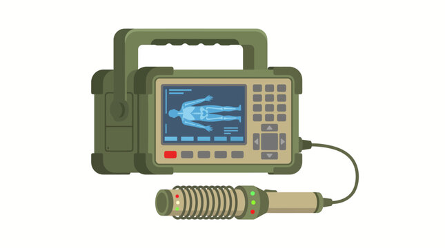 Portable handheld thermal imaging camera device.