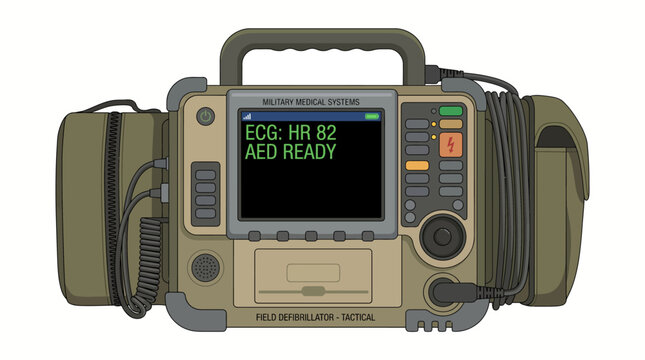 Portable Automated External Defibrillator Device.