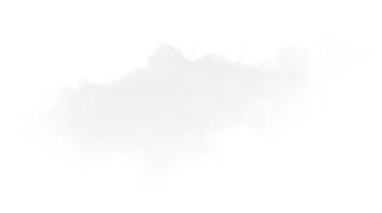 Cloud on a transparent background drifting in the sky during daylight hours © Liubov