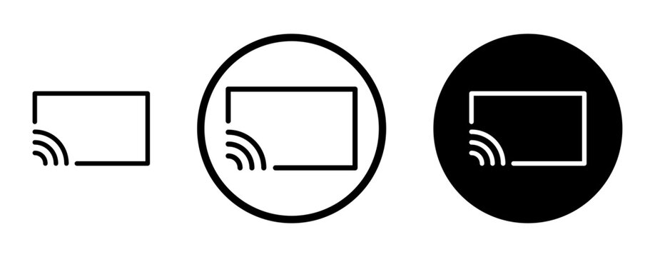 Screencast icon, template for graphic or web design. vector illustration