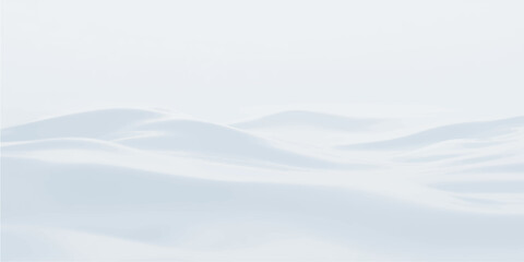 A serene winter landscape of snow covered mountains under a blue sky with white clouds and frozen frost textures © Alpha Designs