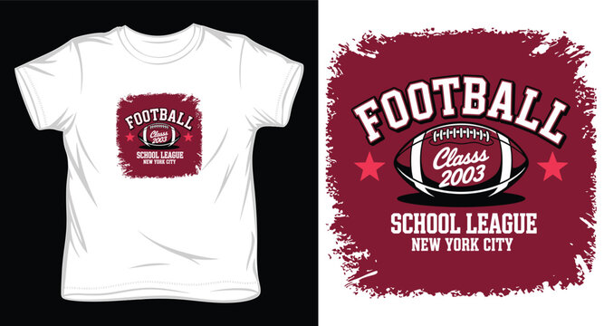 American football league vintage typography print design for t-shirt apparel.