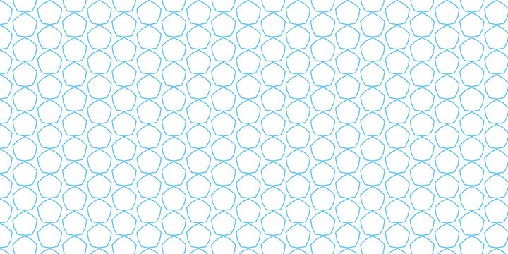 Blue geometric pentagonal pattern abstract vector background texture