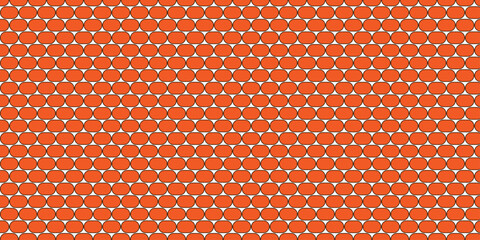 Obraz premium Red orange oval shapes pattern vector abstract background texture