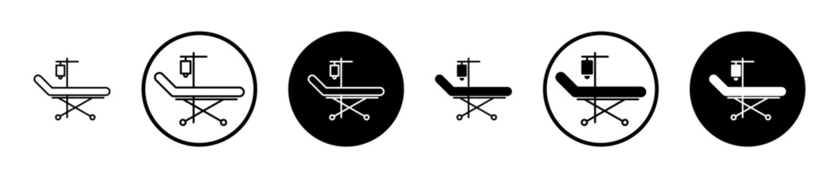 Stretcher icon, template for graphic or web design. vector illustration