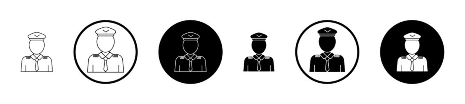 User pilot icon, template for graphic or web design. vector illustration