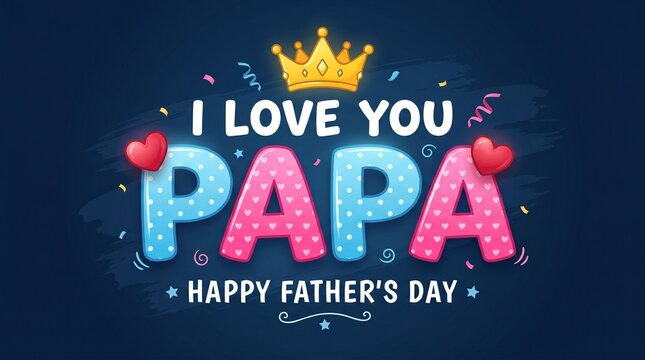 happy Father's Day background poster or banner design template celebrate in june. Promotion and shopping template for love papa styllish typography design. happy father's day poster, greetings card