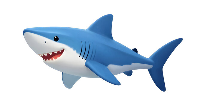 shark, cartoon, friendly, illustration, cute, ocean, sea, marine, aquatic, animal, character, fish, smiling, vector, mascot, playful, blue