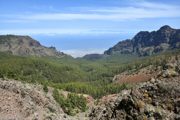 Obraz premium Scenic view of the countryside in central Tenerife