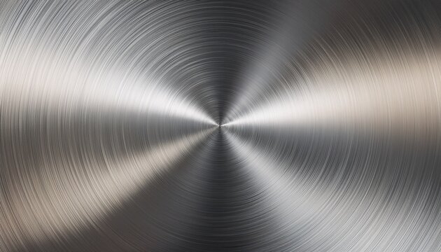 shiny circular brushed steel texture radial polished silver aluminium magnesium alloy closeup metal background