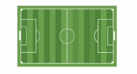 Soccer field vector top view football pitch illustration © ROJINA
