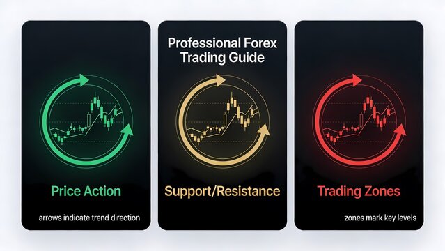 Traders analyze forex charts closely