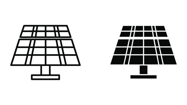Solar panel comparison illustration showing active and inactive cells