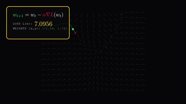 The 2D gradient vector field