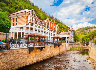 Borjomi resort town in south central Georgia © saiko3p