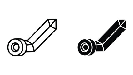 Black and white skateboard wheel with truck vector illustration © MSTSALMA