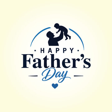 same for all six):
Happy Father's Day greeting card collection with script typography, mustache, bow tie, crown, heart, and dad quotes in navy blue and gold on isolated backgrounds.