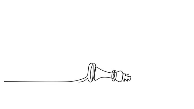 Continuous line drawing Falling chess pieces, king and queen defeat, line art illustration, strategy game concept 4k video