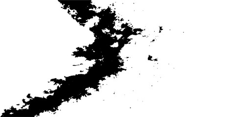 Obraz premium Black ink splat grunge background with a dirty paint splash texture and spray stain pattern on an artistic vector paper border frame element