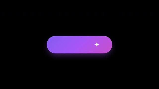 Glowing purple join button with mouse cursor click and ripple animation loop 4K
