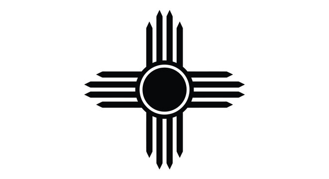 New mexico state flag zia symbol emblem