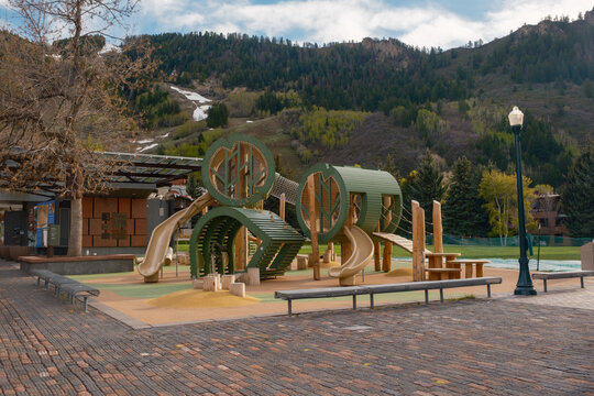 Aspen in the spring. Park during the off season. 