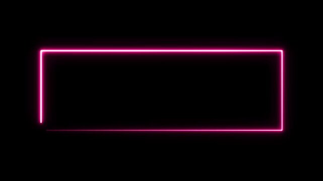 glowing neon frame