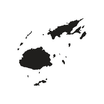 fiji map silhoutette Suitable for posters and web icons