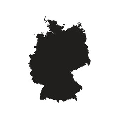 Obraz premium german map silhoutette Suitable for posters and web icons