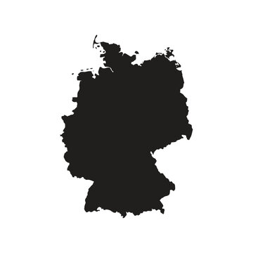german map silhoutette Suitable for posters and web icons