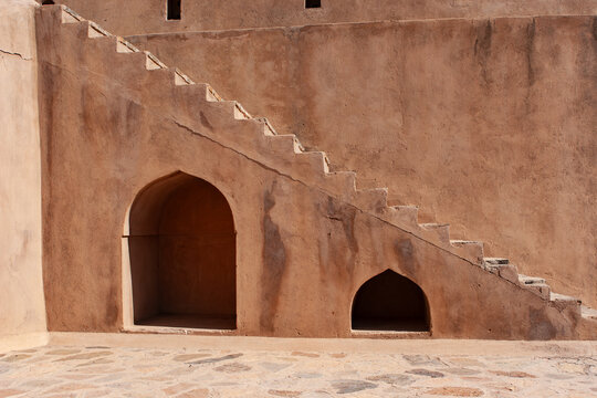 Geometric Composition of Ancient Arabic Fortress Interior