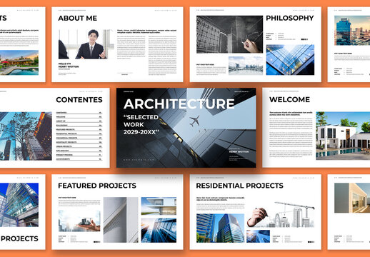 Architecture Portfolio Presentation Template Design