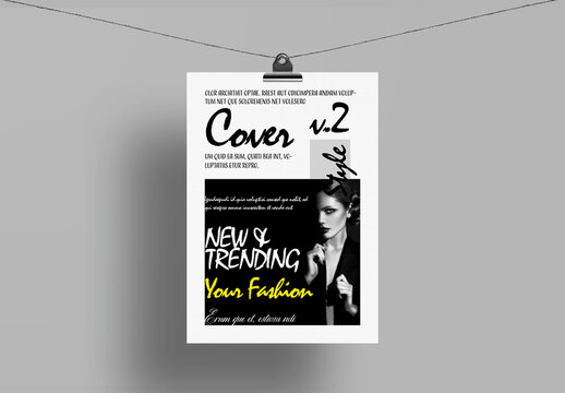 Fashion Magazine Cover Template