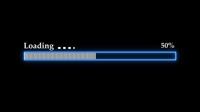 Illustration of a loading bar Animation A set of loading icon Loading bar , loading bar animation. 4k motion graphics animation..