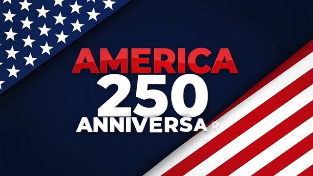 America text with american flag design elements