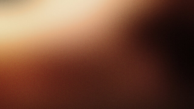 Abstract grainy gradient background with light cream brown and yellow spots for banner.
