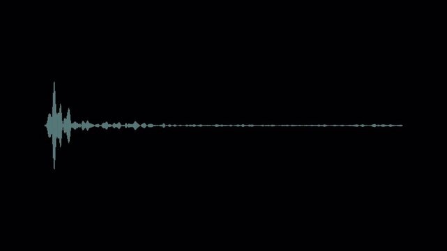 Sound wave audio spectrum animation on transparent background, audio waveform spectrum animation, 4k abstract music sound wave or audio waveform on a transparent background, 4K VIDEO