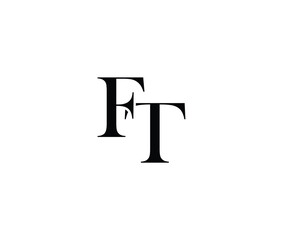 Black letter F and T on transparent background © Mahamud